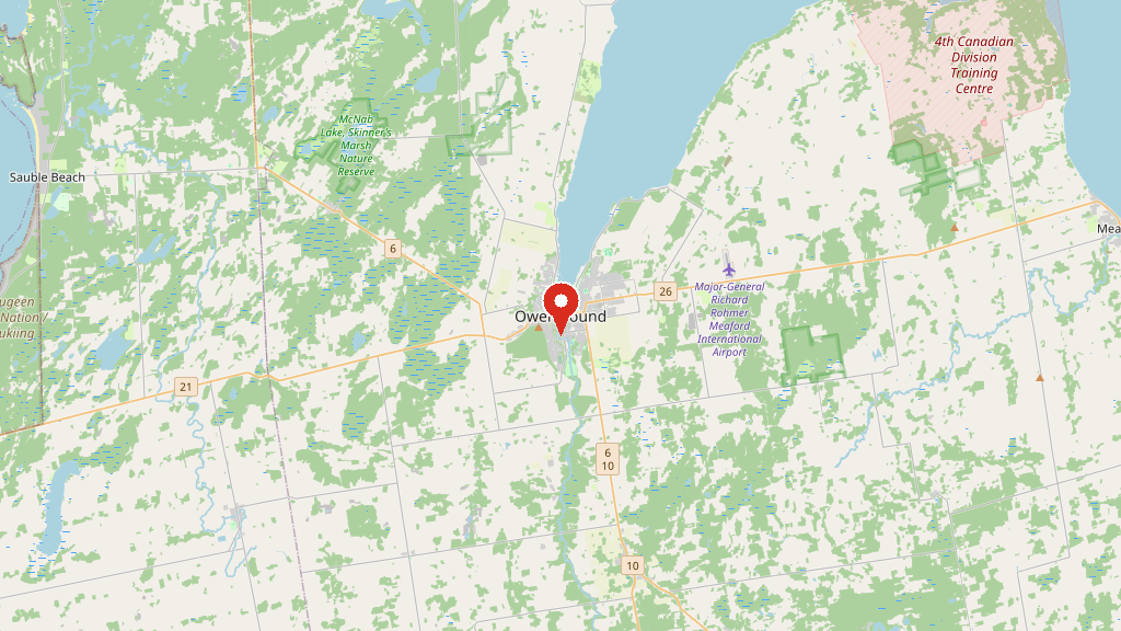 Map of our service area